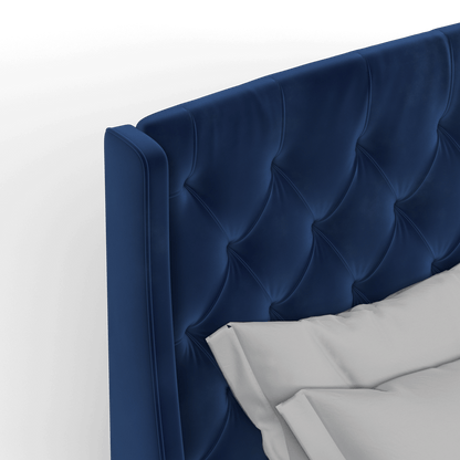Sophia Upholstered Bed with Buttoned Headboard