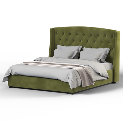 Sophia Upholstered Bed with Buttoned Headboard