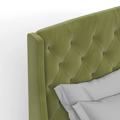 Sophia Upholstered Bed with Buttoned Headboard