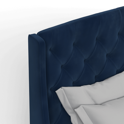 Sophia Upholstered Bed with Buttoned Headboard