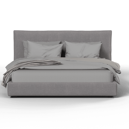 Thea Upholstered Double Bed with Clean Headboard