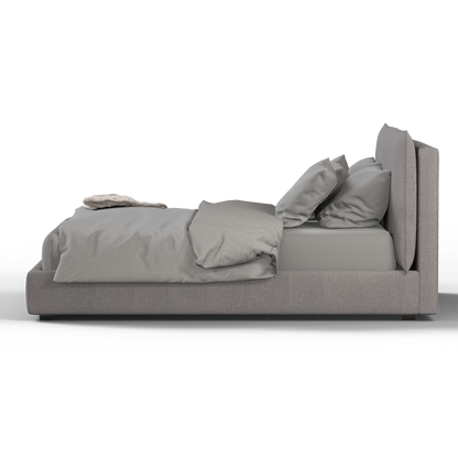 Thea Upholstered Double Bed with Clean Headboard