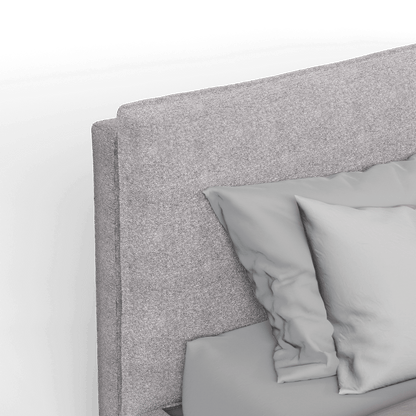 Thea Upholstered Double Bed with Clean Headboard