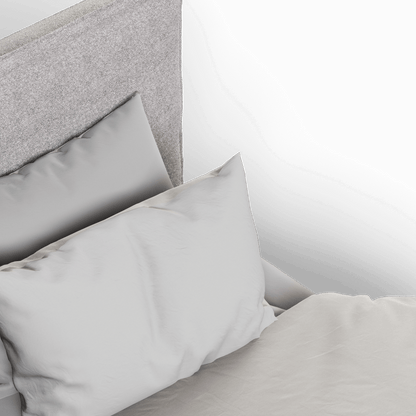 Thea Upholstered Double Bed with Clean Headboard