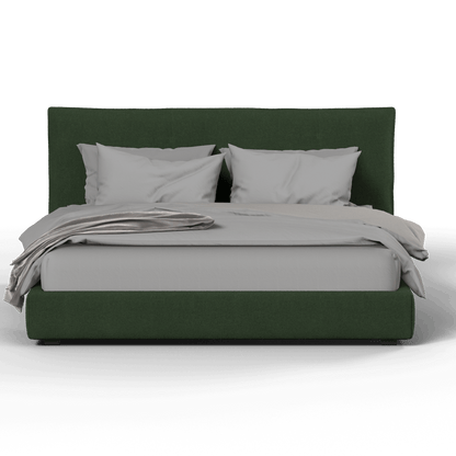 Thea Upholstered Double Bed with Clean Headboard