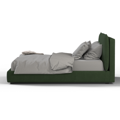 Thea Upholstered Double Bed with Clean Headboard