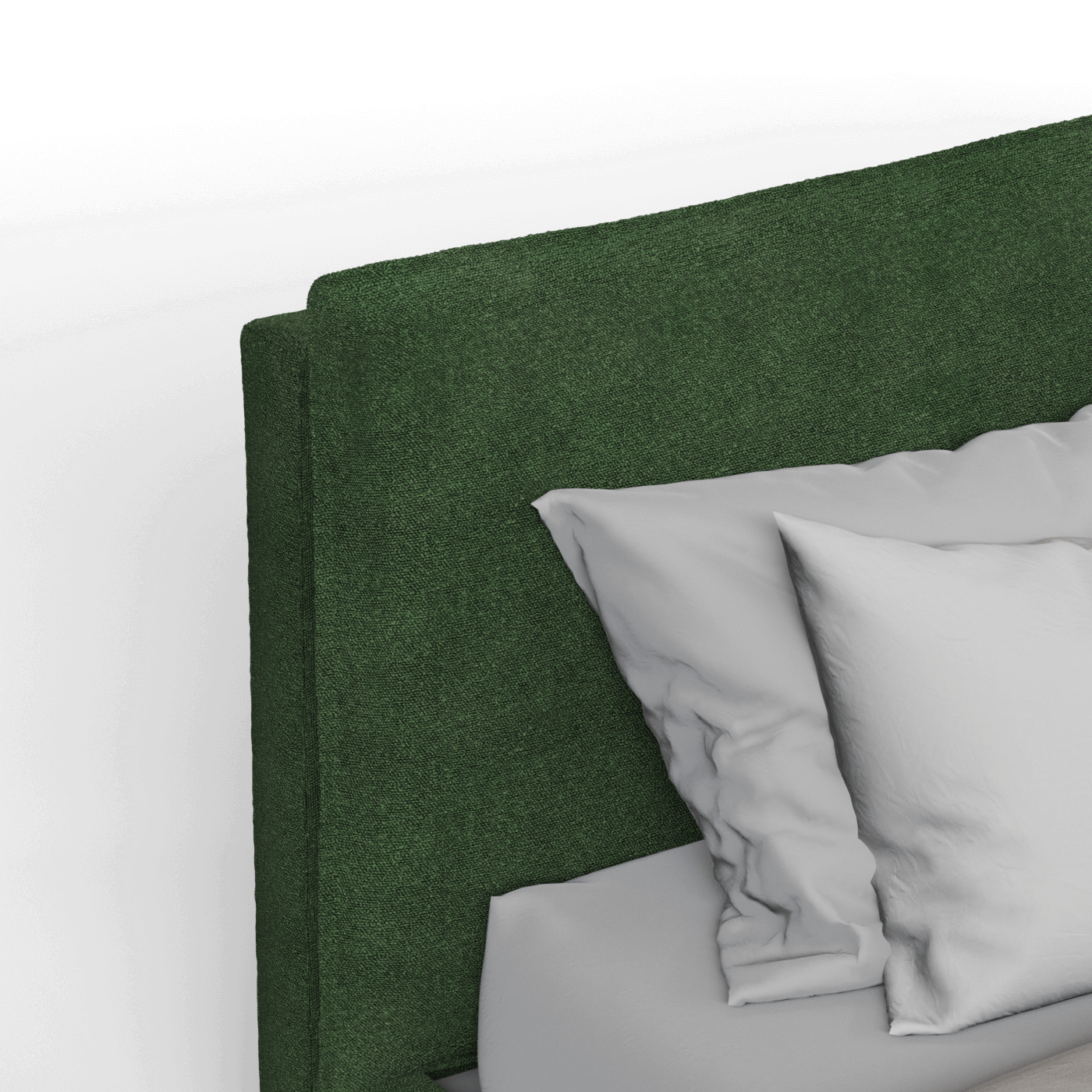 Thea Upholstered Double Bed with Clean Headboard