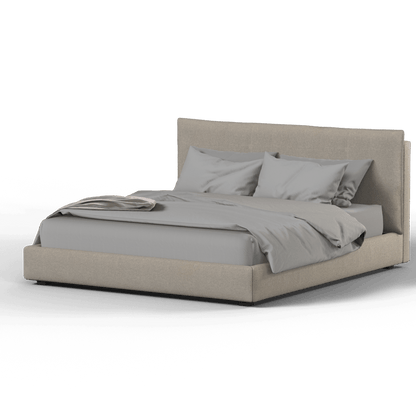 Thea Upholstered Double Bed with Clean Headboard