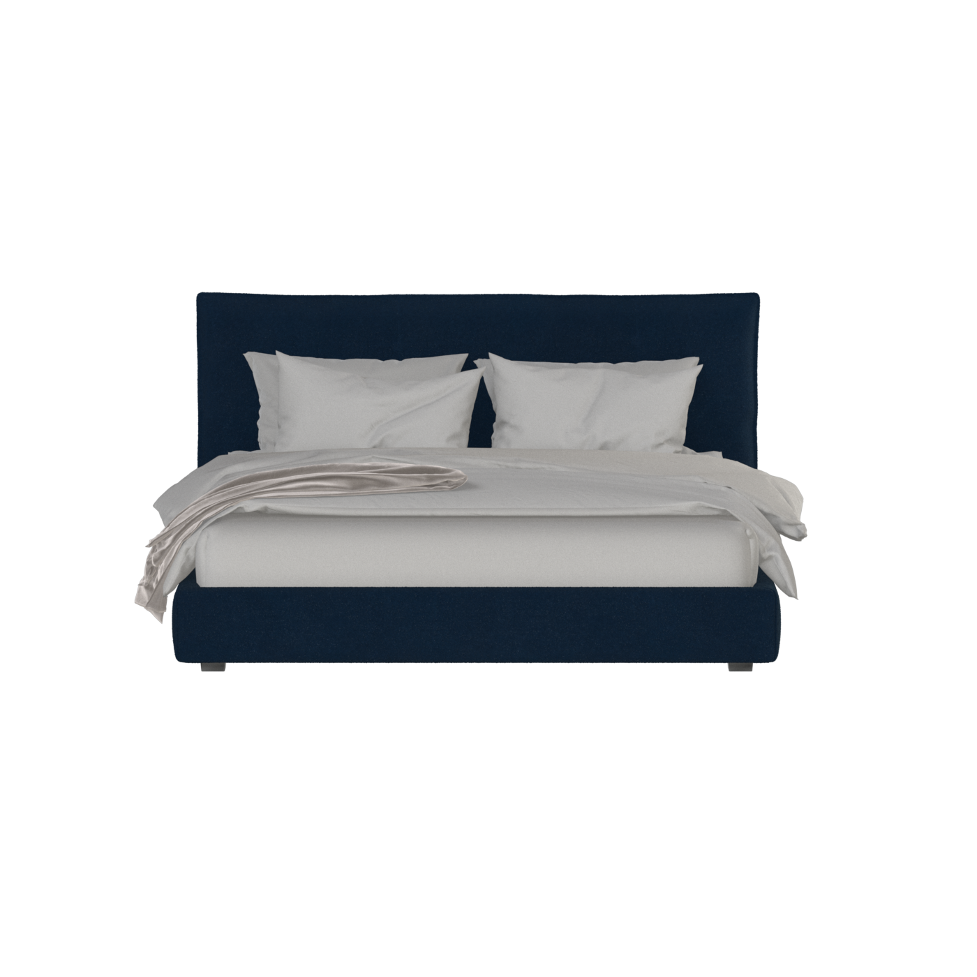 Thea Upholstered Double Bed with Clean Headboard