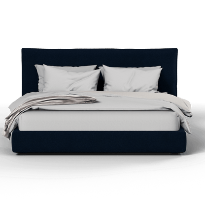 Thea Upholstered Double Bed with Clean Headboard