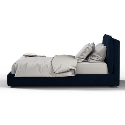 Thea Upholstered Double Bed with Clean Headboard