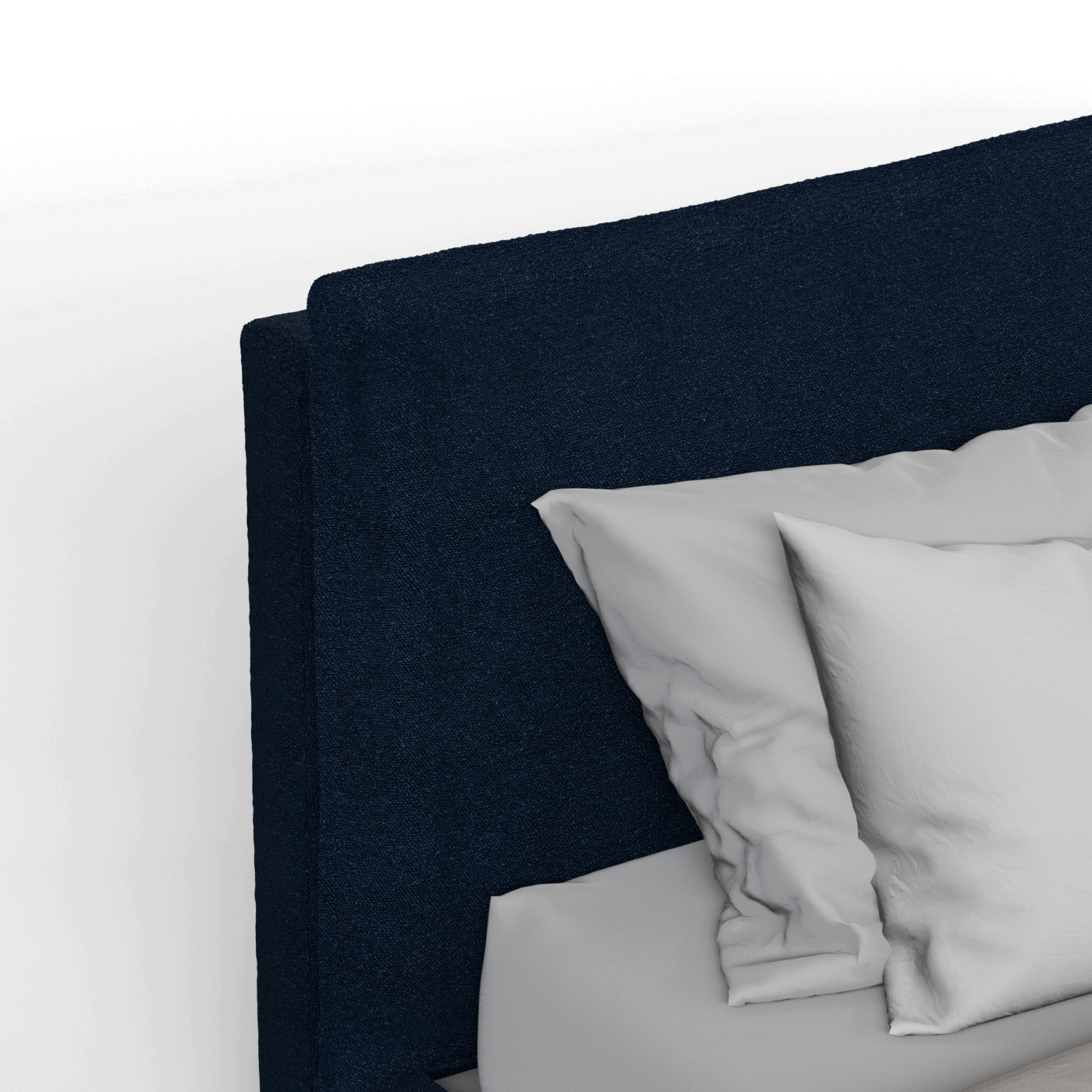 Thea Upholstered Double Bed with Clean Headboard
