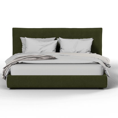 Thea Upholstered Double Bed with Clean Headboard
