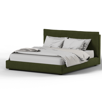 Thea Upholstered Double Bed with Clean Headboard