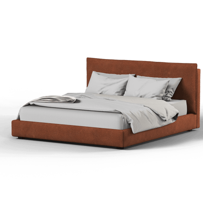 Thea Upholstered Double Bed with Clean Headboard