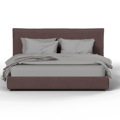 Thea Upholstered Double Bed with Clean Headboard