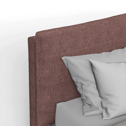 Thea Upholstered Double Bed with Clean Headboard