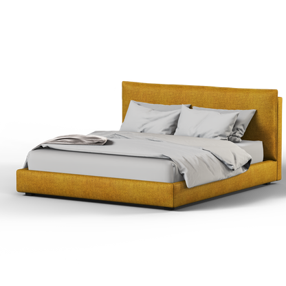 Thea Upholstered Double Bed with Clean Headboard