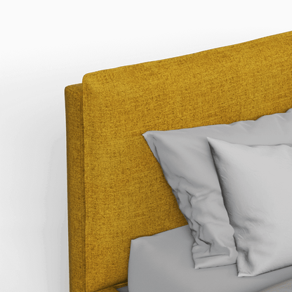 Thea Upholstered Double Bed with Clean Headboard
