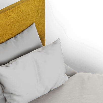 Thea Upholstered Double Bed with Clean Headboard