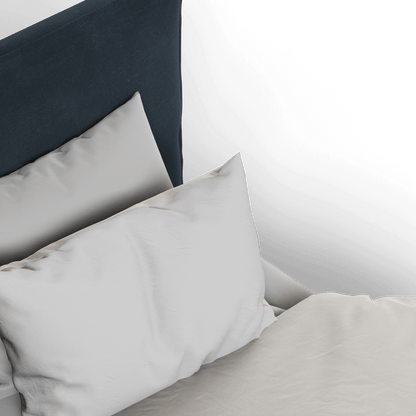 Thea Upholstered Double Bed with Clean Headboard