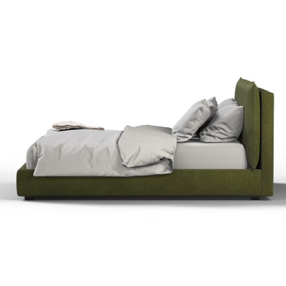 Thea Upholstered Double Bed with Clean Headboard