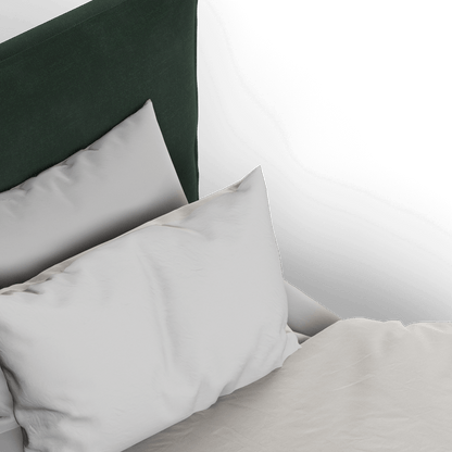 Thea Upholstered Double Bed with Clean Headboard
