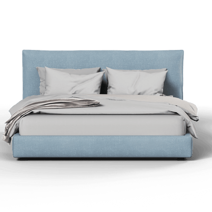 Thea Upholstered Double Bed with Clean Headboard
