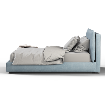 Thea Upholstered Double Bed with Clean Headboard