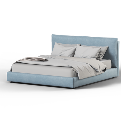 Thea Upholstered Double Bed with Clean Headboard