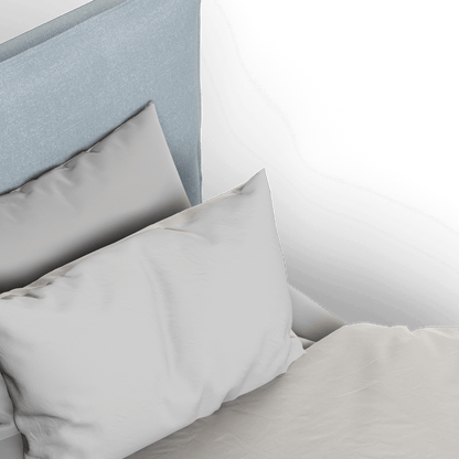 Thea Upholstered Double Bed with Clean Headboard