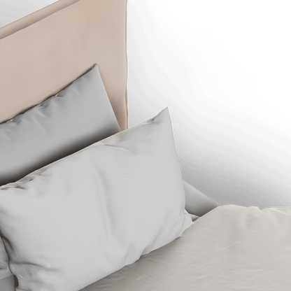 Thea Upholstered Double Bed with Clean Headboard