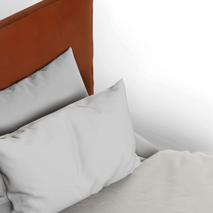 Thea Upholstered Double Bed with Clean Headboard
