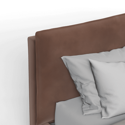 Thea Upholstered Double Bed with Clean Headboard