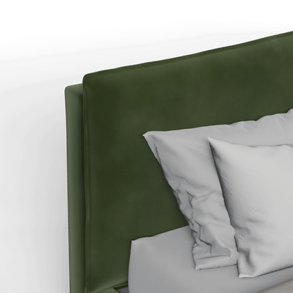 Thea Upholstered Double Bed with Clean Headboard