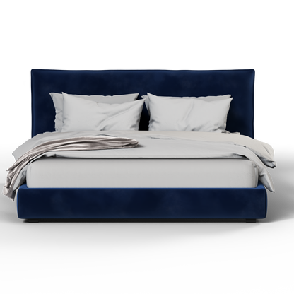 Thea Upholstered Double Bed with Clean Headboard
