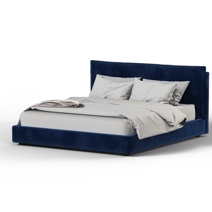 Thea Upholstered Double Bed with Clean Headboard