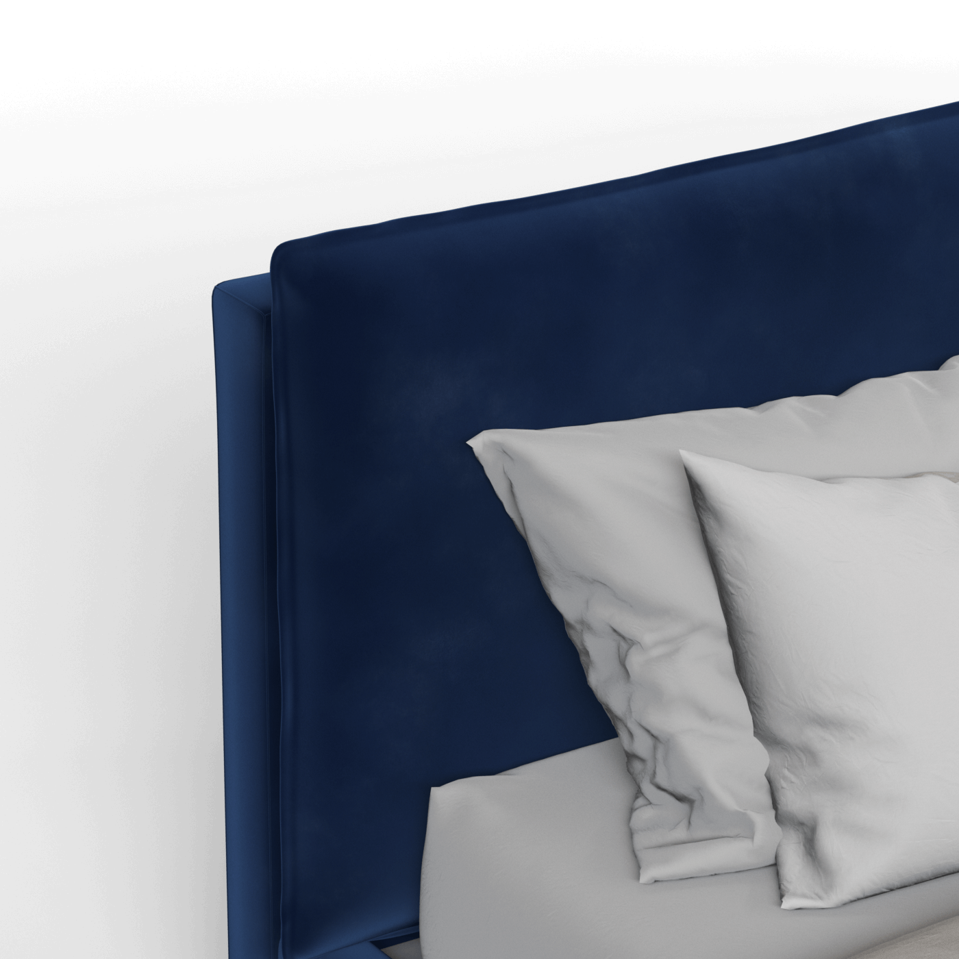 Thea Upholstered Double Bed with Clean Headboard