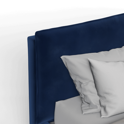 Thea Upholstered Double Bed with Clean Headboard