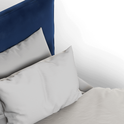 Thea Upholstered Double Bed with Clean Headboard