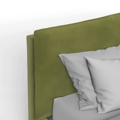Thea Upholstered Double Bed with Clean Headboard