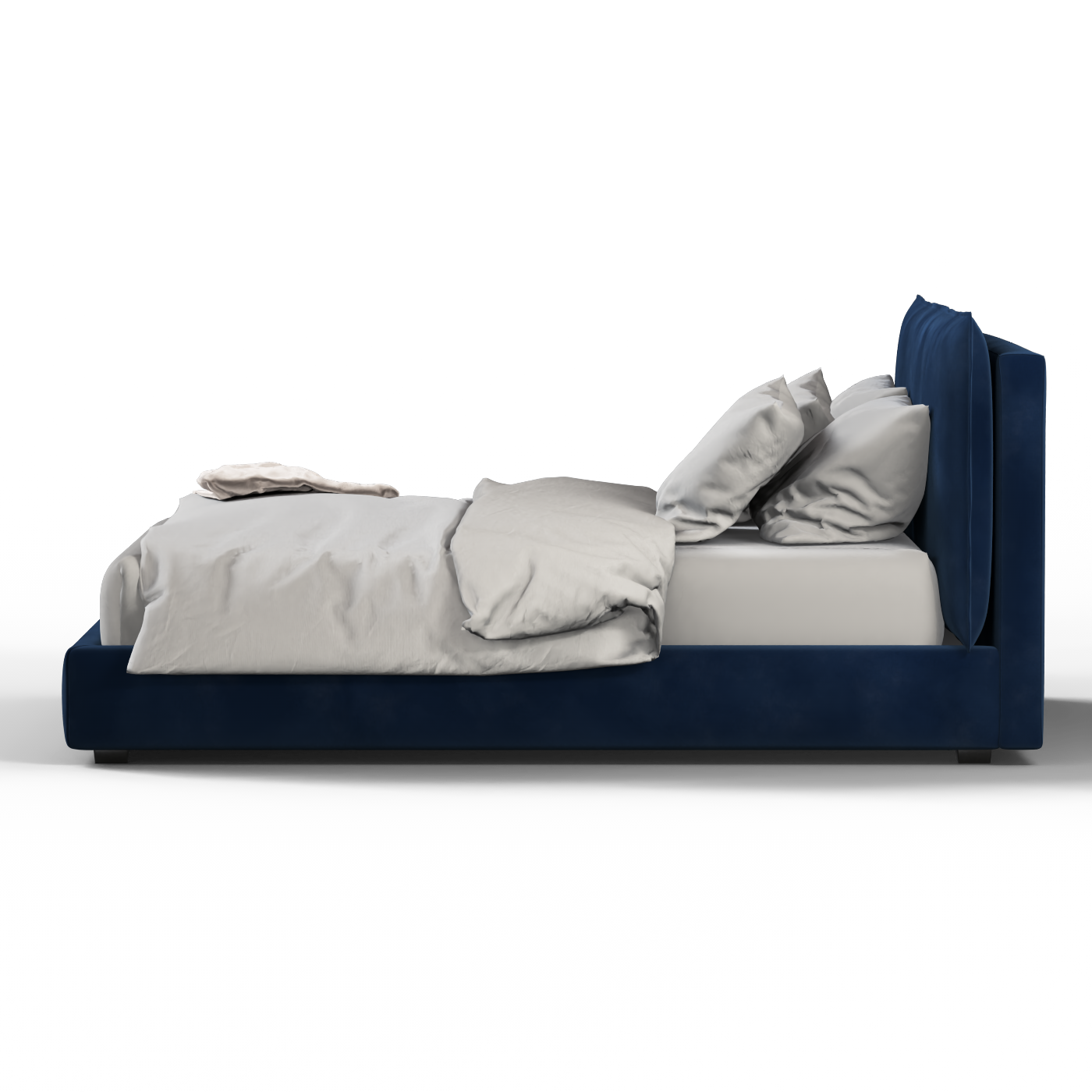 Thea Upholstered Double Bed with Clean Headboard