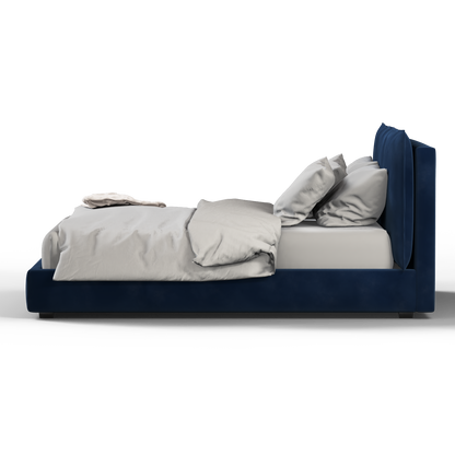 Thea Upholstered Double Bed with Clean Headboard