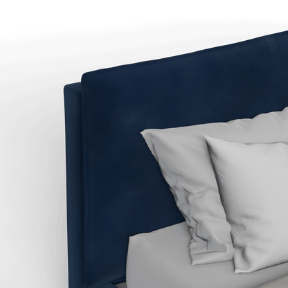 Thea Upholstered Double Bed with Clean Headboard