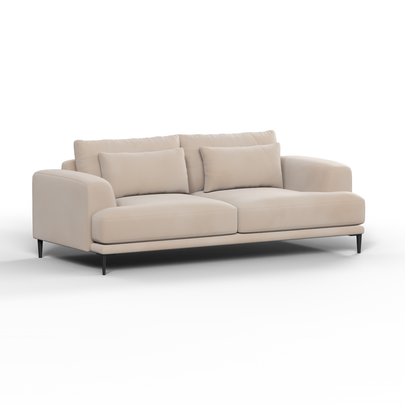Valen 2 Seater Sofa — Deep Seating with Oversized Cushions