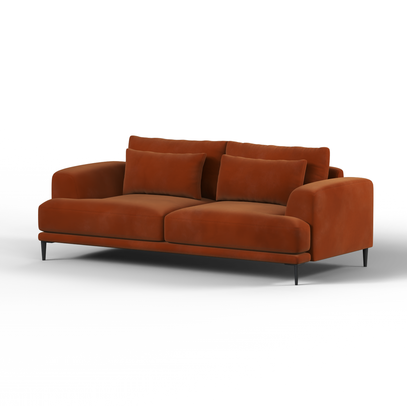 Valen 2 Seater Sofa — Deep Seating with Oversized Cushions