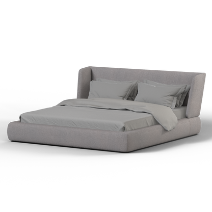 Valentina bed in Boucle Baloo Fabric