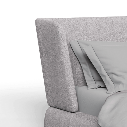 Valentina bed in Boucle Baloo Fabric