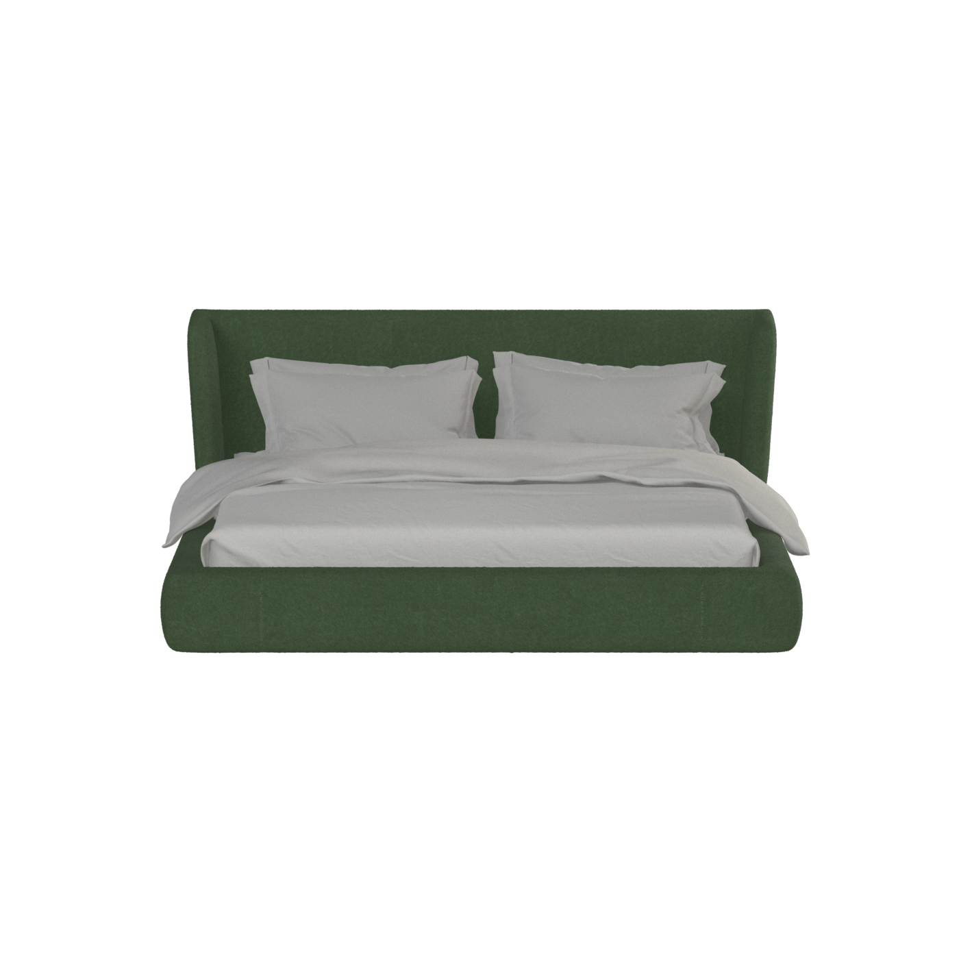 Valentina bed in Boucle Baloo Fabric