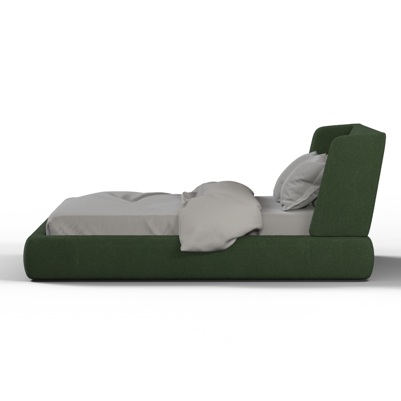 Valentina bed in Boucle Baloo Fabric